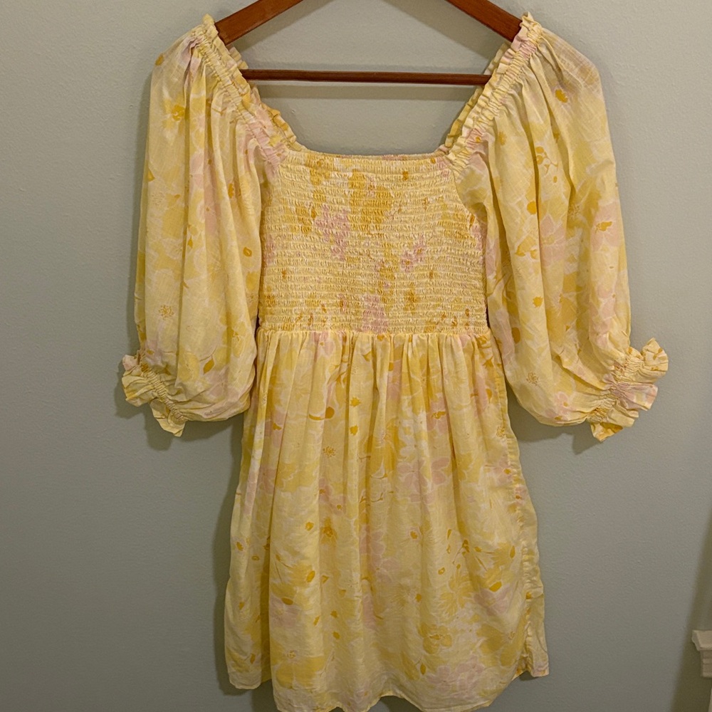 Billabong Yellow Floral Dress - Picture 2 of 12